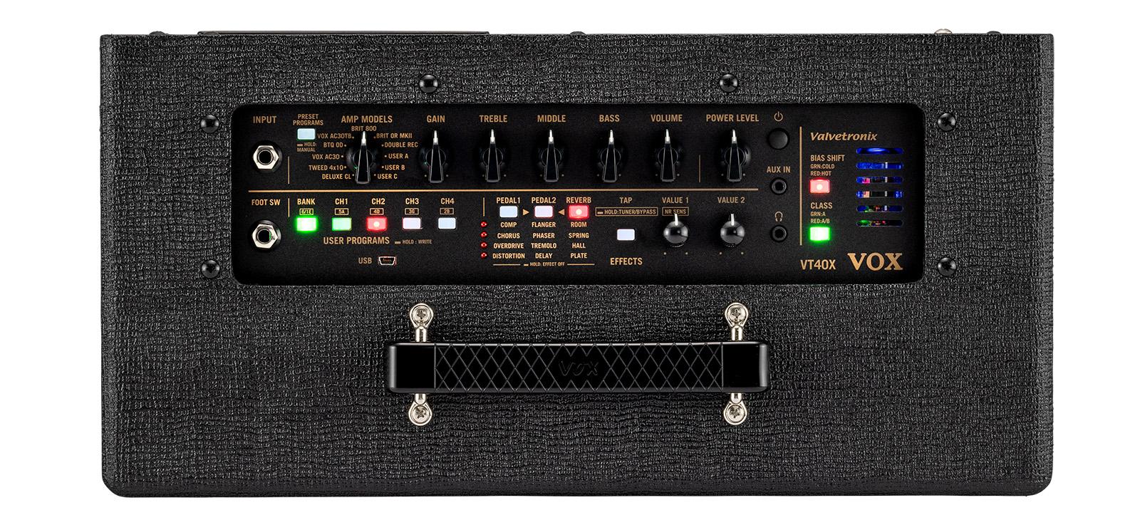 Vox Valvetronix VT40X 40W Combo In Classic Blue - Andertons Music Co.